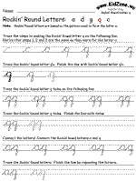 Free printable cursive alphabet practice sheet. Cursive Writing