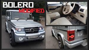 Mahindra Bolero Modified With Led Lighting Seats From Honda Cr V