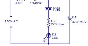Mains Operated Blinking Led Electronics Circuit Led Computer Repair