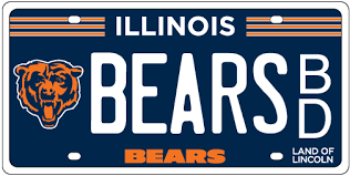 Requests for these license plates can be accepted at driver services facilities. Chicago Bears License Plates