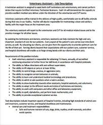 Not every veterinary technician assistant resume includes a professional summary, but that's generally because this section is overlooked by professional writing services. Free 8 Sample Vet Tech Job Description Templates In Ms Word Pdf