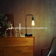 Modern usb bedside table lamp. Usb Bedside Lamps Nightstand Desk Power Outlet Industrial Metal Touch Dimmable Table Lamp Global Sources