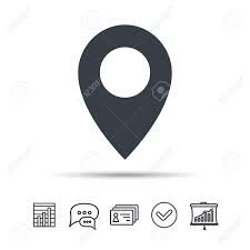 location icon map pointer symbol chat speech bubble chart