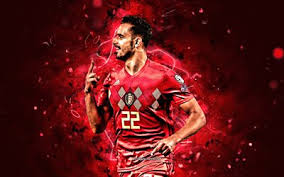 Versatile offensive midfielder who has played for tottenham, fc twente and agovv apeldoorn, nacer chadli joined as monaco on 31 august 2018 after two seasons at. Download Wallpapers Nacer Chadli 2019 Belgium National Team Soccer Footballers Chadli Neon Lights Belgian Football Team For Desktop Free Pictures For Desktop Free