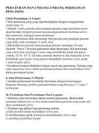 Setelah 2 mata, pemain atau pasangan pemain yang menerima servis akan bertukar menjadi pemain atau pasangan pemain yang melakukan servis dan seterusnya sehingga tamat. Peraturan Dan Undang2 Ping Pong