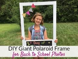 Affordable party prop ideas for wedding, sangeeth, mehendi, grad, bachelors party, birthday, valentines day. Diy Polaroid Photo Booth Frame For Back To School Photos