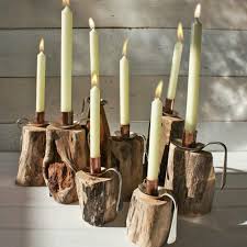 Diy Wood Candle Holder Kerzenstander Holz Diy Deko Ideen Treibholz Arbeiten