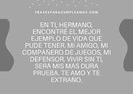 Frases Para Un Hermano Fallecido En Su Aniversario Frasescumple