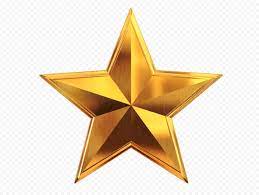 3d Gold Star Metal Effect Gold Stars Gold Metal