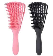 The wet brush is a magical tool that can dance it's way through the curliest of manes. Buy 2 X Detangling Brush For Natural Hair Curly Hair Afro 3a To 4c Hair Kinky Wavy Wet Or Dry Long Thick Hair Pink And Black Online In Turkey B084v3r65x