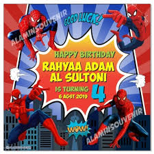 Kami adalah salah satu toko kue tart ultah terbaik yang ada di jakarta. Jual Banner Ulang Tahun Tema Spiderman Jakarta Timur Al Amin Souvenir Tokopedia