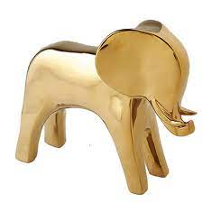 Little Gold Elephant So Perfect For Coffee Table Vignettes Ouro Decoracao Dourada Ideias Legais
