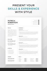 Maybe you would like to learn more about one of these? Professional 1 Page Resume Template Modern One Page Cv Word Mac Pages Minimalist Design Developer Designer Marketing Patricia Resume Template Professional Resume Template Word Modern Resume Template