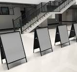 Billboard Single-Sided Portable Poster Rack Vertical Floor-Standing Kt  Board Display Rack Outdoor Windproof Advertising Rack Portable Poster Rack *