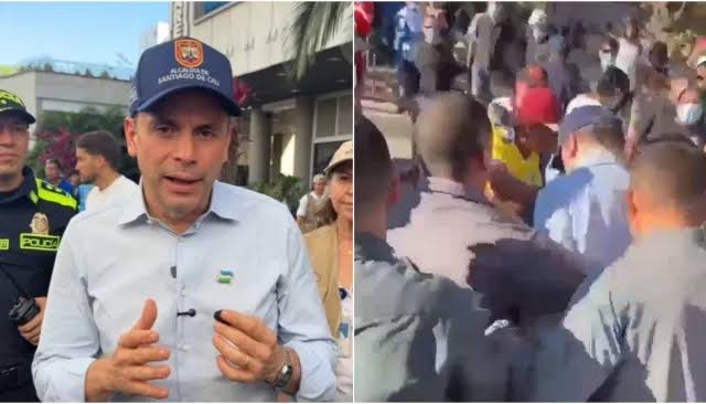 Alcalde de Cali es golpeado con una piedra mientras atendía emergencia por  terremoto