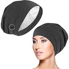 FocusCare Satin Lined Sleepcap Curly Girl Headwear Gifts for Frizzy Hair,  blue : Amazon.de: Fashion