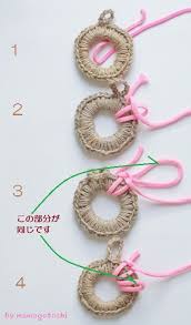 北欧鍋敷きの本格的編み方 その１ かぎ針編みのネックレス 編み 図 編み物 小物