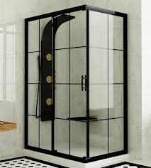 Üstten askili 8mm profi̇lsi̇z si̇stem duşakabi̇n ön cephe 2 sabit 2 çalışır sürgülü. Modern Bir Banyo Icin Dusakabin Modelleri Ferah Dizayn