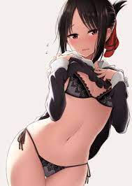 Kaguya showing her black underwear by コントレンジ : rKaguya_sama