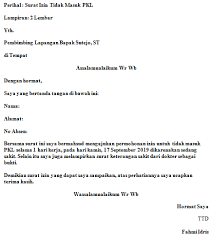 Daftar isi hide contoh surat pengunduran diri resmi yang baik dan sopan 27. Contoh Surat Izin Tidak Masuk Pkl Karena Sakit Fahmifebi