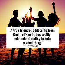 Qotd A True Friend Is A Blessing From God Buky Ojelabi