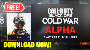 How To Download And Play Black Ops Cold War Alpha Early Ps5 Gameplay Cold War Alpha Beta Gameplay Youtube
