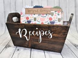 Recipe Box 5 X 7 Recipe Box Wooden Recipe Box Rustic Recipe Box Recipe Cards Rustic Recipe Box Recipe Box Wooden Rustic Recipe Box Personalized Recipe Box