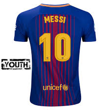 Buy 17 18 Barcelona Lionel Messi Youth Home Soccer Jersey