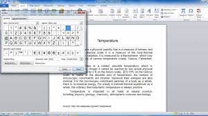 Sure you can search for the symbol and copy paste it in the document. How To Insert Degree Symbol And Other Symbols In Word Youtube