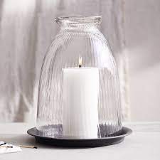 These small holders are made of heat tempered glass to. Domed Glass Candle Holder With Tray Large Candle Holders The White Company Us