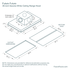 May 14, 2021 · bathroom vent fans vary in size, styles, and colors, and they may be standalone models that feature only the ventilating fan or combination units that include the fan as well as a light fixture or heat lamp. Futuro Futuro 36 Savona White Ceiling Range Hood
