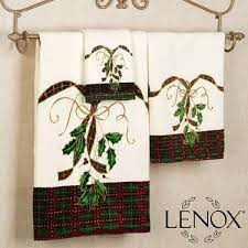 4.4 out of 5 stars. Lenox Holiday Nouveau Holly Bath Towel Set Christmas Bath Towels Bath Towels Display Towel Set