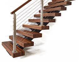 Floating Stairs Mono Stringers Open Riser Stairs Floating Stair Kits Viewrail