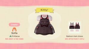 Kitty Dress Animal Crossing Cats New Animal Crossing Animal Crossing Qr