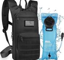 NOOLA Mochila de hidratación de 3 litros, mochila de agua con vejiga de  agua de TPU, paquete de hidratación táctica para hombres y mujeres, mochila  de ...