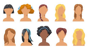 There are many types of women's hairstyles to choose from, and while it's great to have so many options, the braids aren't just for little girls or fairy tale princesses. Free Vector Girlish Trendy Hairdo Set Stylish Haircuts For Girls Of Different Ethnicity Hair Types Colors And Length