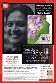 Being Purple', an anthology of poetry