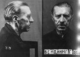 Captured German officers after the Battle of Berlin in May, 1945.