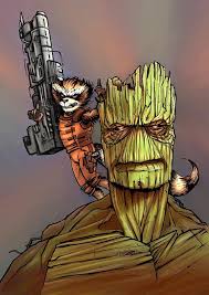 Marvel S Guardians Of The Galaxy The Art Of The Movie Groot And Rocket Raccoon From Guardians Of The Galaxy Herowiz Guardiansofthegalaxy Marvelcinema Galaxy Art Guardians Of The Galaxy Gardians Of The Galaxy