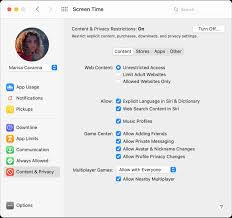 Keep yourself from wasting time in visiting websites that makes you unproductive. Set Up Content And Privacy Restrictions In Screen Time On Mac Apple Support