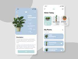 Concept Water Plant App Plant App App Interface Design Creative Website Design