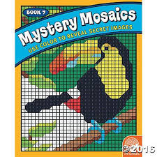 Color By Number Mystery Mosaics Book 7 Mindware Mosaic Books Coloring Books Cat Coloring Book