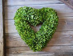 I have always been enchanted with boxwood wreaths but they can be pricey, and so as usual, i'm off to look for an alternative. Preserved Boxwood Heart Wreath 16 Home Decorative Accents Home Decorative Accents
