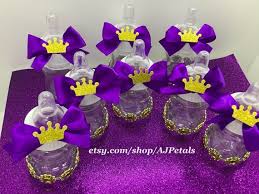 24 Royal Baby Shower Favors Purple And Gold Baby Etsy
