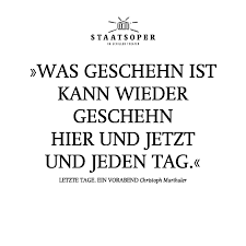 Ich sehe jetzt schon unseren bundespräsidenten. Zitat No 6 Staatsoper Berlin Blog