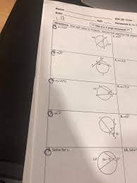 Unit 10 circles homework 4 inscribed angles gina wilson. Unit 10 Circles Homework 4 Answer Key Unit 12 Circles Review Packet Answers