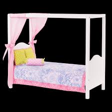 Seamless pattern floral with blue background. Blue Floral My Sweet Canopy Bed Dollhouse Furniture Ourgeneration