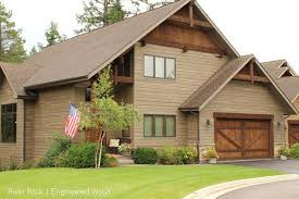 Woodtone Rusticseries Siding On A Home On Montana Rustic Siding That Looks Like Wood Fiber Cement Siding Tha Lake Houses Exterior House Exterior House Siding