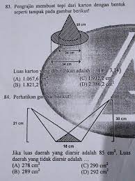 Maybe you would like to learn more about one of these? Pengrajin Membuat Topi Dari Karton Dengan Bentuk Seperti Tampak Pada Gambar Masnurul