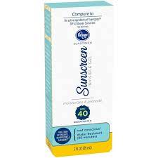 Fred Meyer - Kroger Sunscreen Invisible Gel Spf 40 3 Oz In 2021 Gel Sunscreen Sunscreen Gel